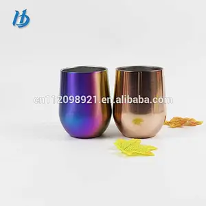 stainless steel cup rose gold wine wholesale cup protein wine glass customized logo
