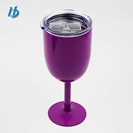 Colored wine glass goblet, 14oz metal stainless steel glasses for drinking