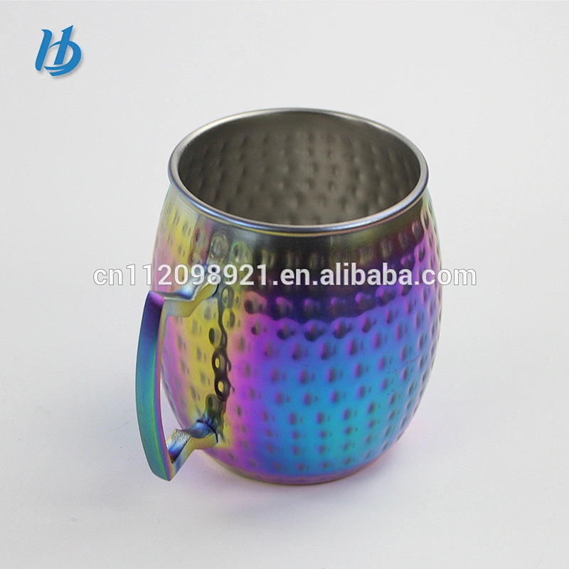Factory price OEM 304 stainless steel electroplated mug hammer mug for gift