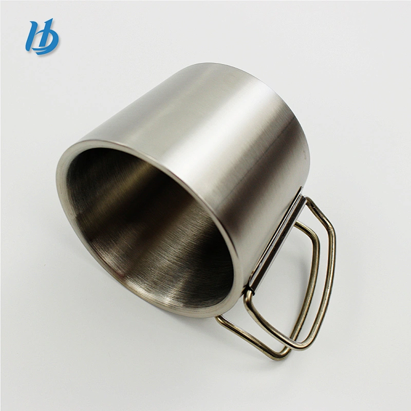 Stainless steel travel mug, double wall mug cup with handle customized logo pretty travel mug
