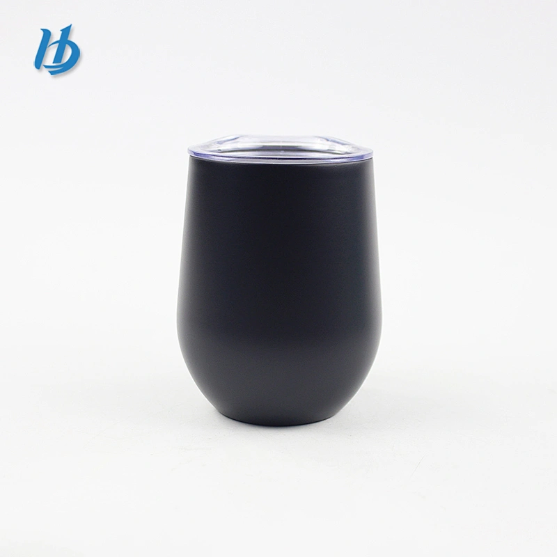 Personalized wine tumbler 12oz stemless wine glass with lid and handle stainless steel wine bottle