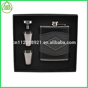 Four 30ml Steel Cups Mens Hip Flask Travel Gift hip flask stainless steel sets