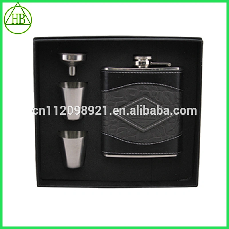Four 30ml Steel Cups Mens Hip Flask Travel Gift hip flask stainless steel sets
