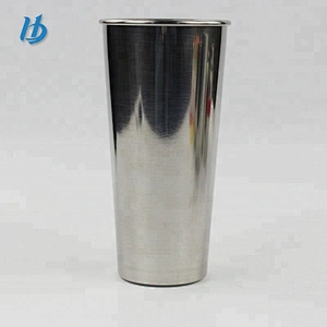 Hibour Popular insulated 16oz silver color roll edge stainless steel beer mug