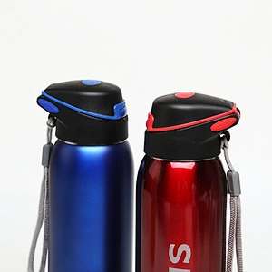 Hibour vacuum insulated  sports 18/8 stainless steel water bottle with suction cap