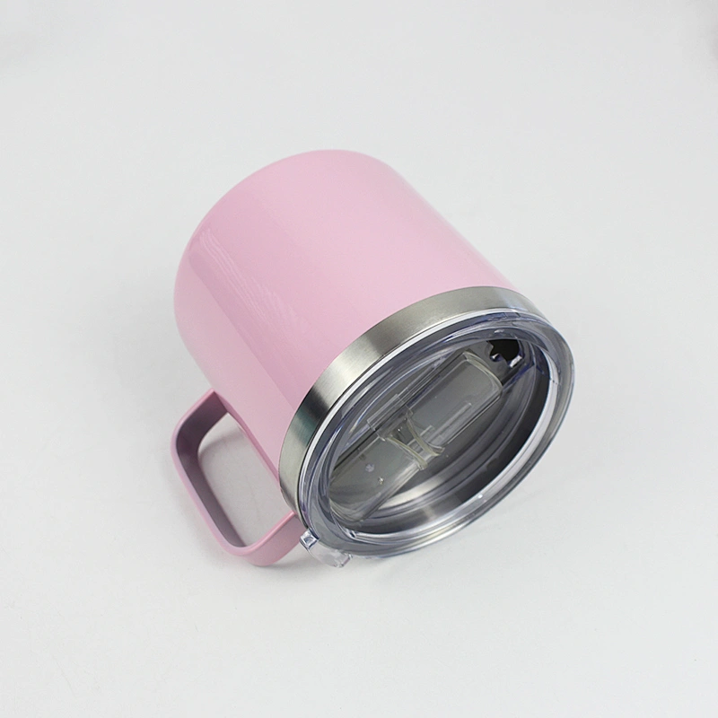 wholesale hot selling steel mug with handle  coffee mugs  with press lid
