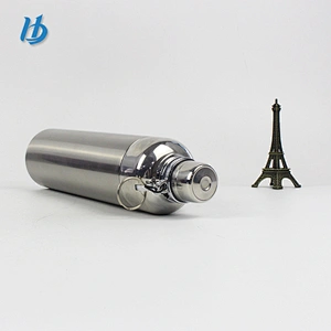 Manufacture double wall stainless steel insulated flask water thermos bottle vacuum flask with handle