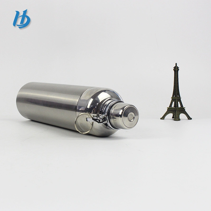 Manufacture double wall stainless steel insulated flask water thermos bottle vacuum flask with handle