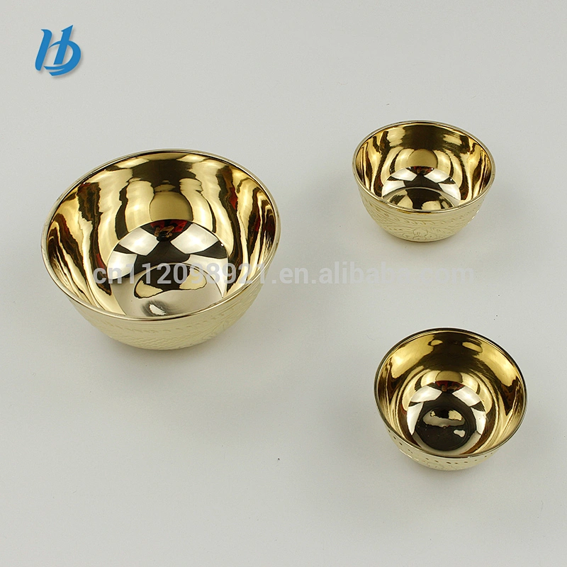 2017 yongkang hibour hot selling single layer pure copper100%hand engraving bowl with premium quality