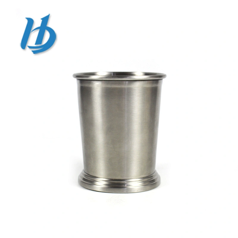 Factory industrial simple 304 stainless steel single wall mug without handle
