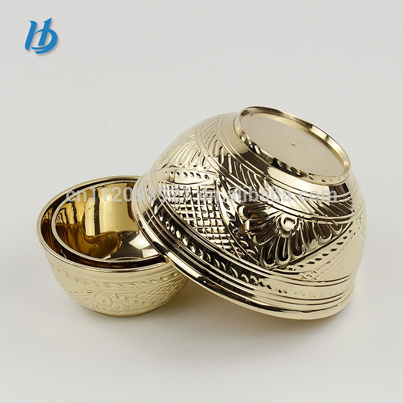 2017 yongkang hibour hot selling single layer pure copper100%hand engraving bowl with premium quality