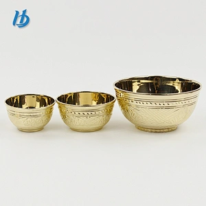 2017 yongkang foreign trade single layer pure copper 100% hand engraving bowl with cheaper price