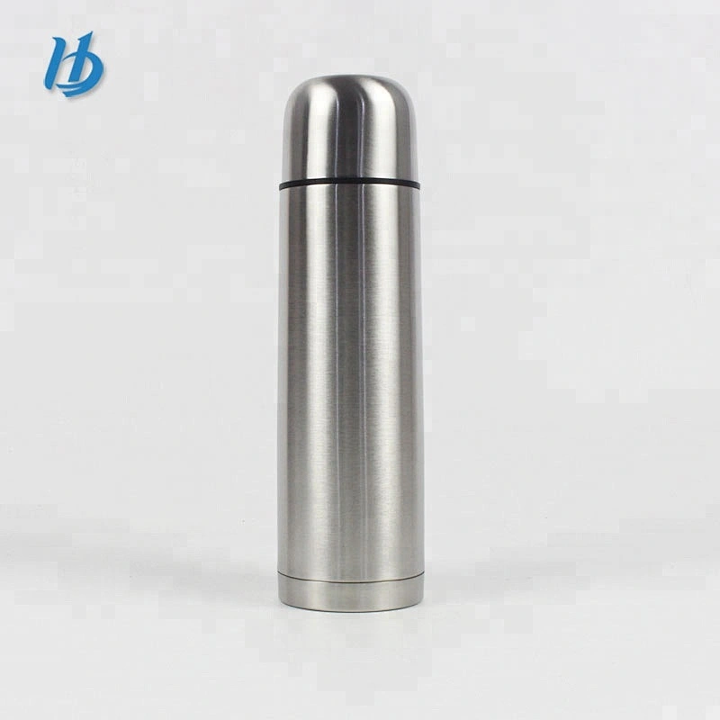 500ml bullet shaped double wall vacuum flask stainless steel hot water bottles
