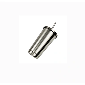 16oz Vacuum Double Wall Stainless Steel Insulated Coffee Mug with Metal Straw