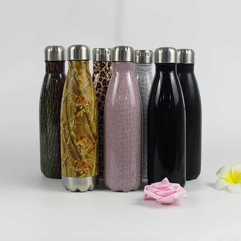 Vacuum Double Wall Stainless Steel Cola Shape Reusable Water bottle