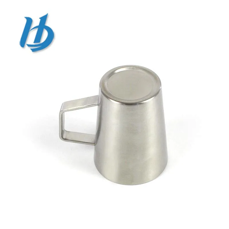 Hibour Factory sale 8 oz double wall stainless steel mug with handle