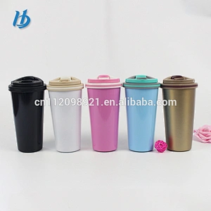 wholesale stainless steel coffee cup double wall vacuum cup holder with handle insulated mugs