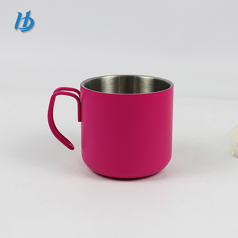 Personalized coffee mug double wall mug powder coated on the surface best stainless steel travel mug
