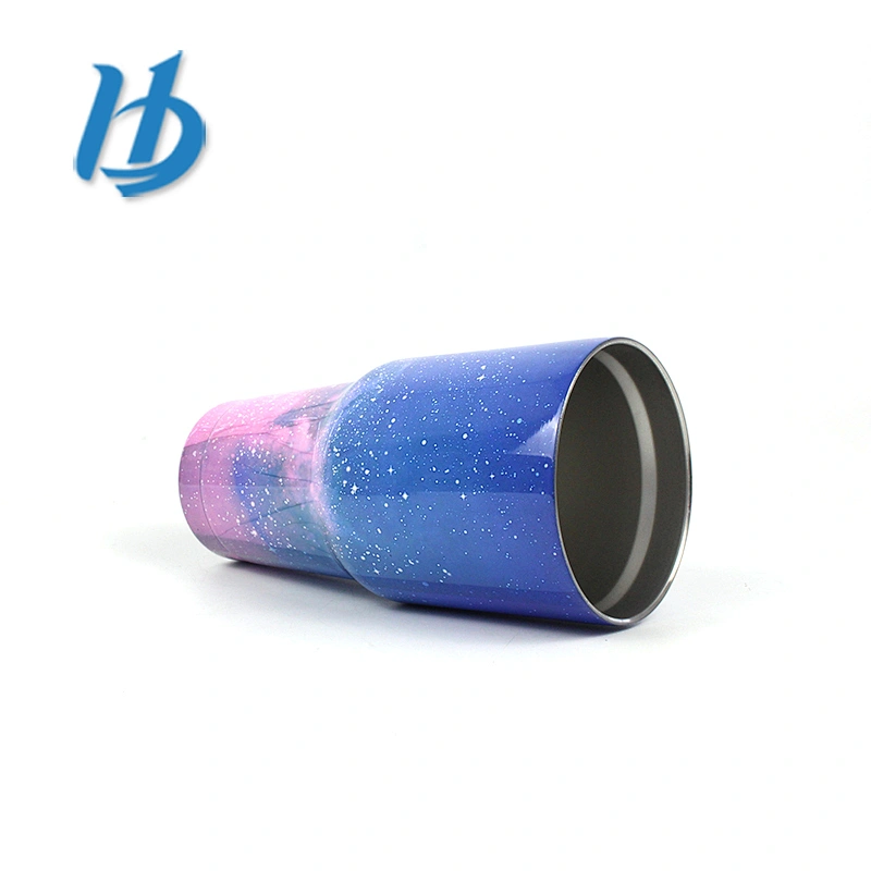 Hibour Hot Sale metal coffees stainless starry sky tumbler with custom packing