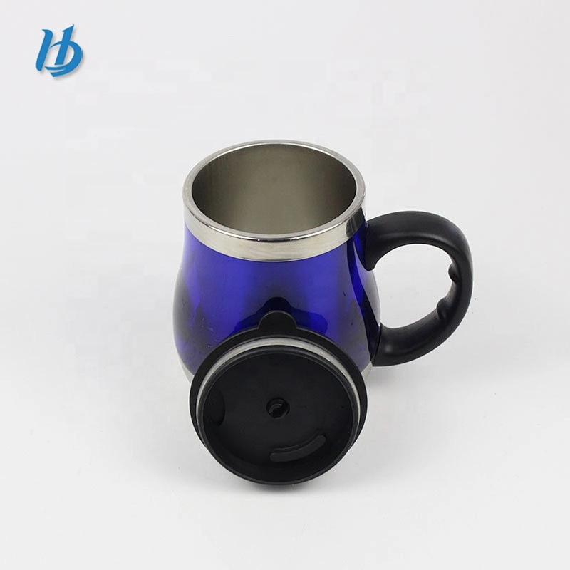 Unique design camping fat coffee pot,painting cute coffee pot with lid and handle