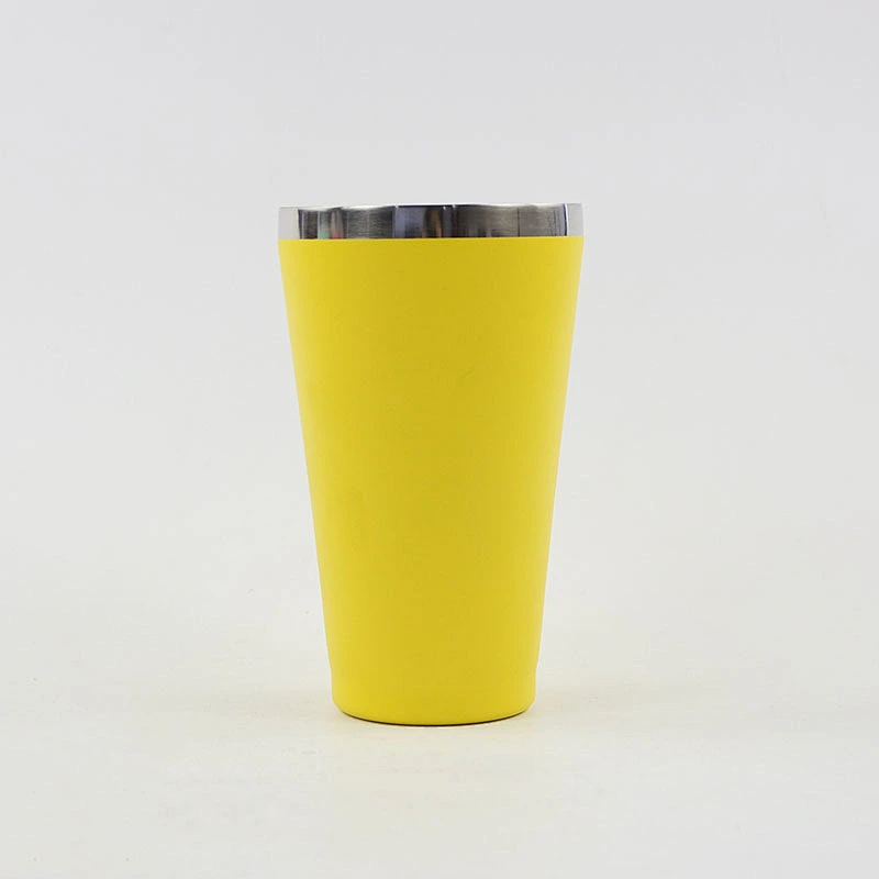 450ml Double Wall Insulated Vacuum Drinking Beer Mug Stainless Steel Coffee Mug