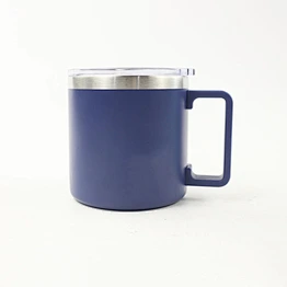 Hibour 14 oz stainless steel mug for laser printing double wall stainless steel coffee mug with plastic handle