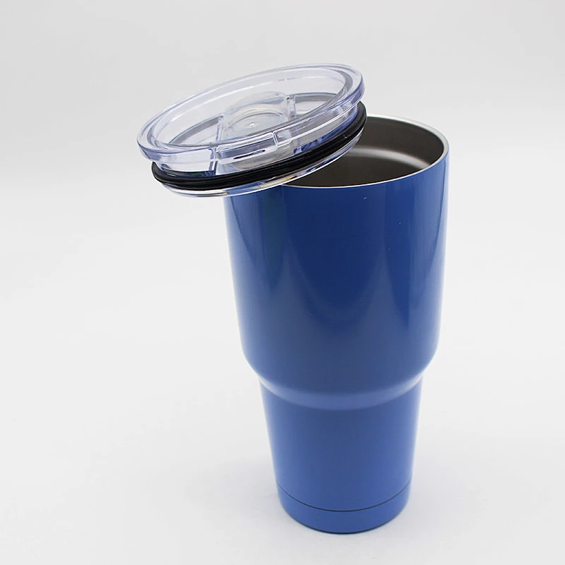 Hibour steel mug with handle  coffee mug  wholesale 30oz double wall tumbler with straw