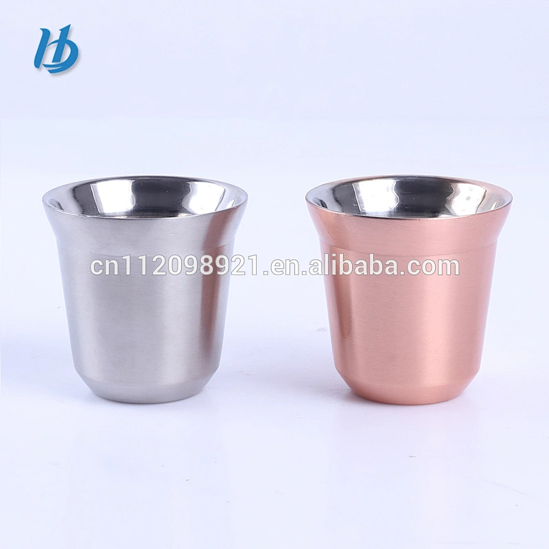 Yongkang Factory OEM BPA Free Best Price High Quality 304 Stainless Steel 60ml/150ml coffee Mug With Gift Box