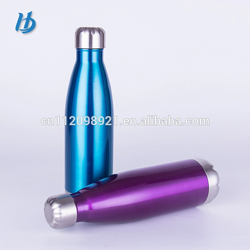 Yongkang Wholesale OEM BPA Free Stainless Steel cola shape water bottle with silver bottom