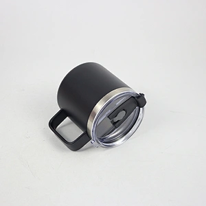 Hibour 14oz Stainless Steel Double Wall Vacuum Sealed Insulated Coffee Mug With Handle