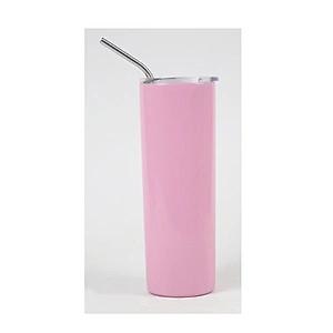 Hibour Outdoor Unbreakable 14OZ 20 OZ Double-Insulated Stainless Steel Skinny Straw Tumbler With Lid and Straw