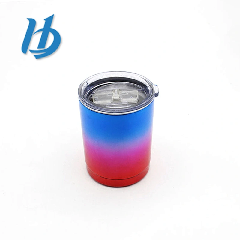 Best quality 304 stainless steel insulated 10 oz electroplated color tumbler with lids