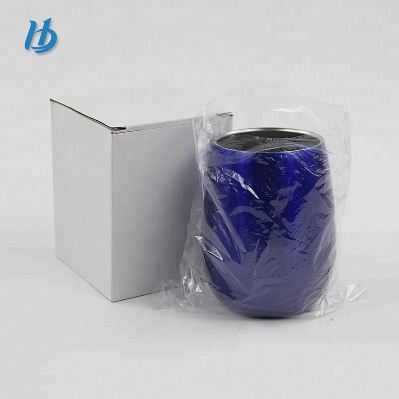stainless steel stemless wine glass egg cup double wall metal coffee cup