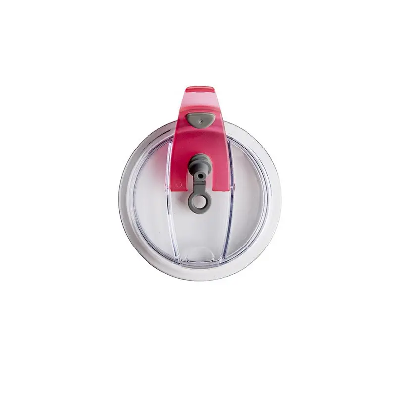 Latest plastic silica gel transparent cup cover stainless steel insulation Cup sliding cover plastic sliding lid