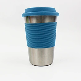 Stainless Steel Reusable Coffee Cup Logo