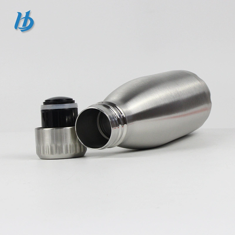 Sport water bottle, 12oz double wall and vacuum silver color cola water bottle
