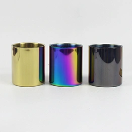 stainless steel double wall 18/8 s s coffee mugs wholesales design logo Candlestick shell