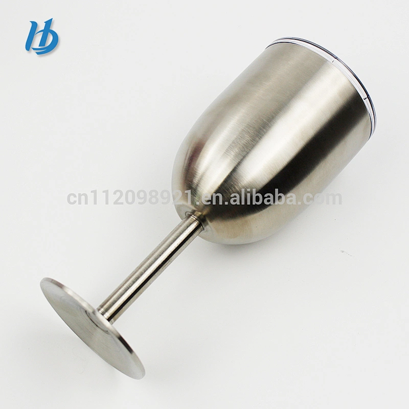 Fashionable simple colored wine glasses goblet,metal stainless steel cup champagne mug
