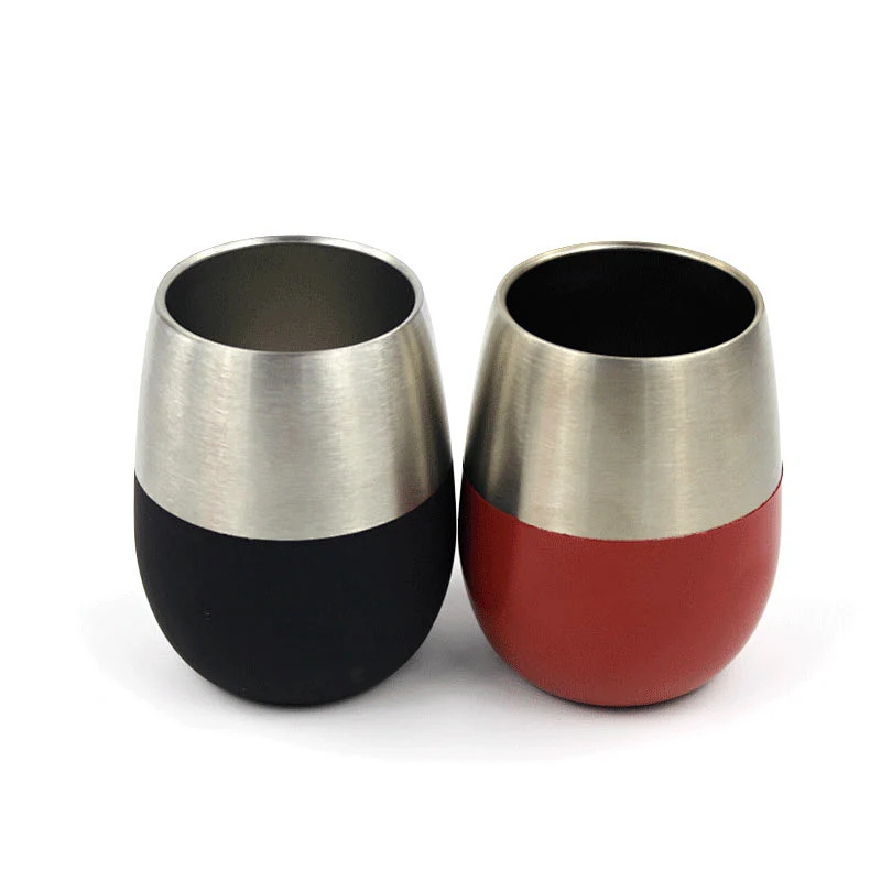Stainless Steel Metal Type suction mug 8 OZ stainless steel travel tumbler cup