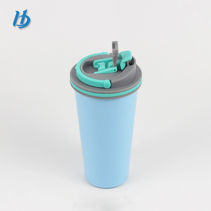 Personalized double wall coffee mug,vacuum insulated painting coffee mug with lid