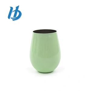 China factory wholesale 16 oz single wall 304 steel wine glass