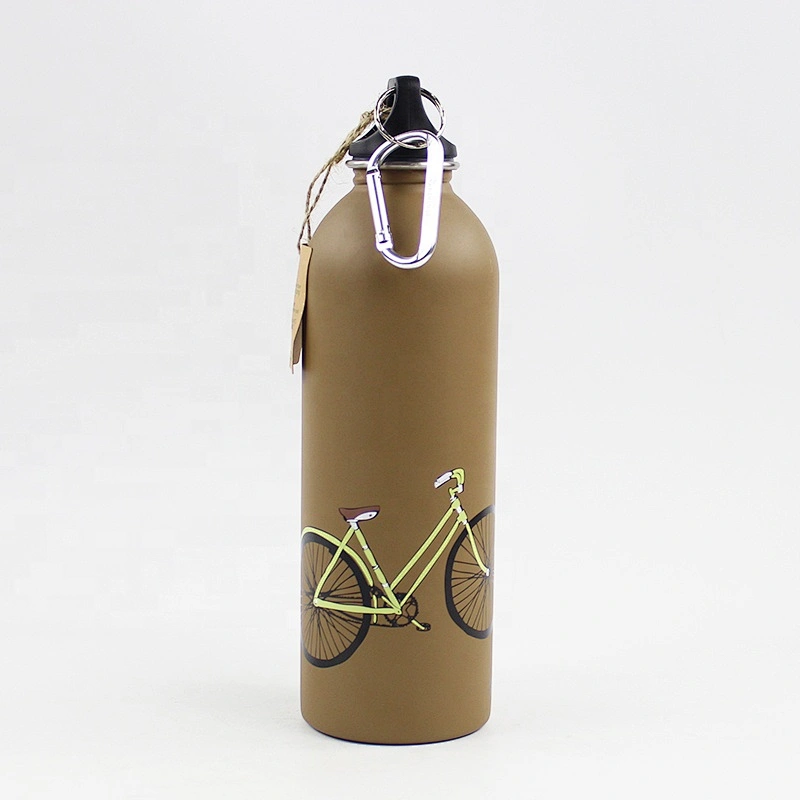 Customized logo water bottle,steel water bottle with pattern on the surface