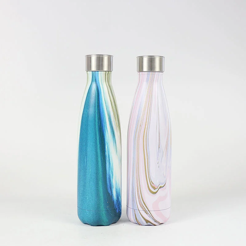 Customized Cola Shaped Stainless Steel Water Bottles with Water Transfer Printing