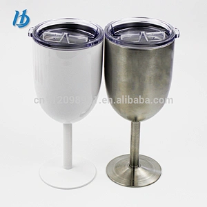 Fashionable simple colored wine glasses goblet,metal stainless steel cup champagne mug