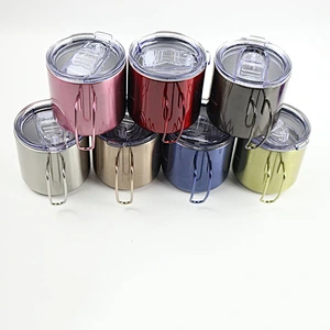 New Design Stainless Steel Thermos Mug Double Wall Stainless Steel Mug With Handle and Lid