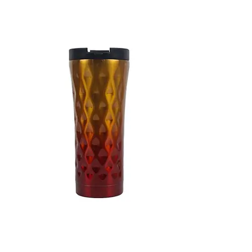 Customized New Design Stainless Steel Double Walled  Coffee Cup with Lid