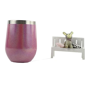 wholesale hot selling wine glass charms markers stainless steel stemless wine glass