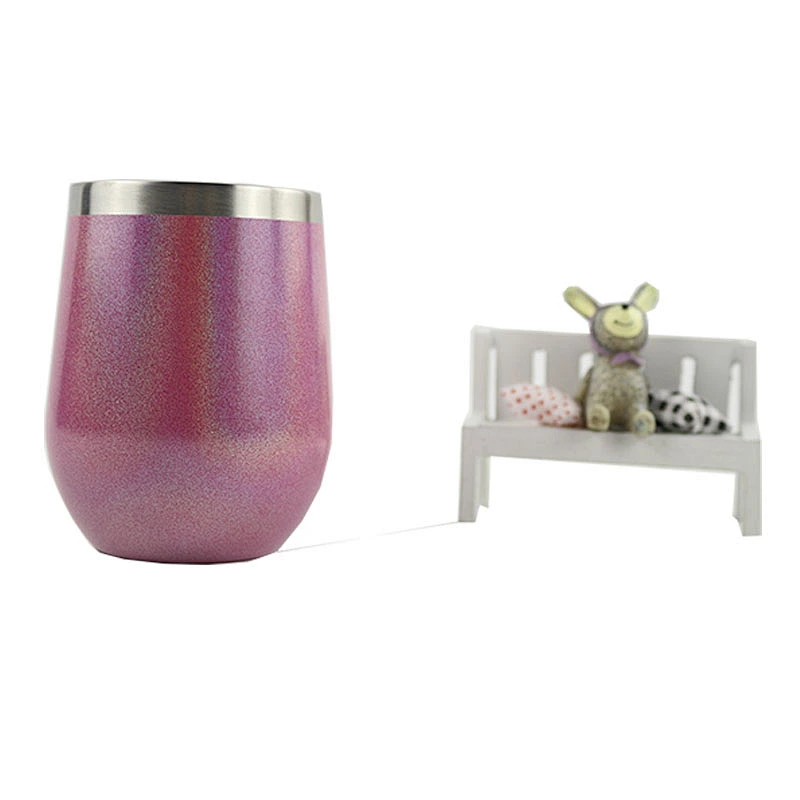 wholesale hot selling wine glass charms markers stainless steel stemless wine glass