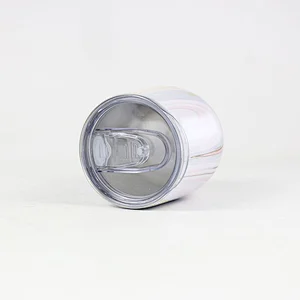 Amazon hot selling colored wine glasses wholesale  double wall stemless wine glass