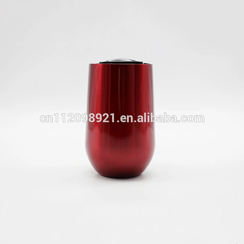 high quality drinking glasses stainless steel single wall coffee mug wine glasses vacuunm tumbler with lid
